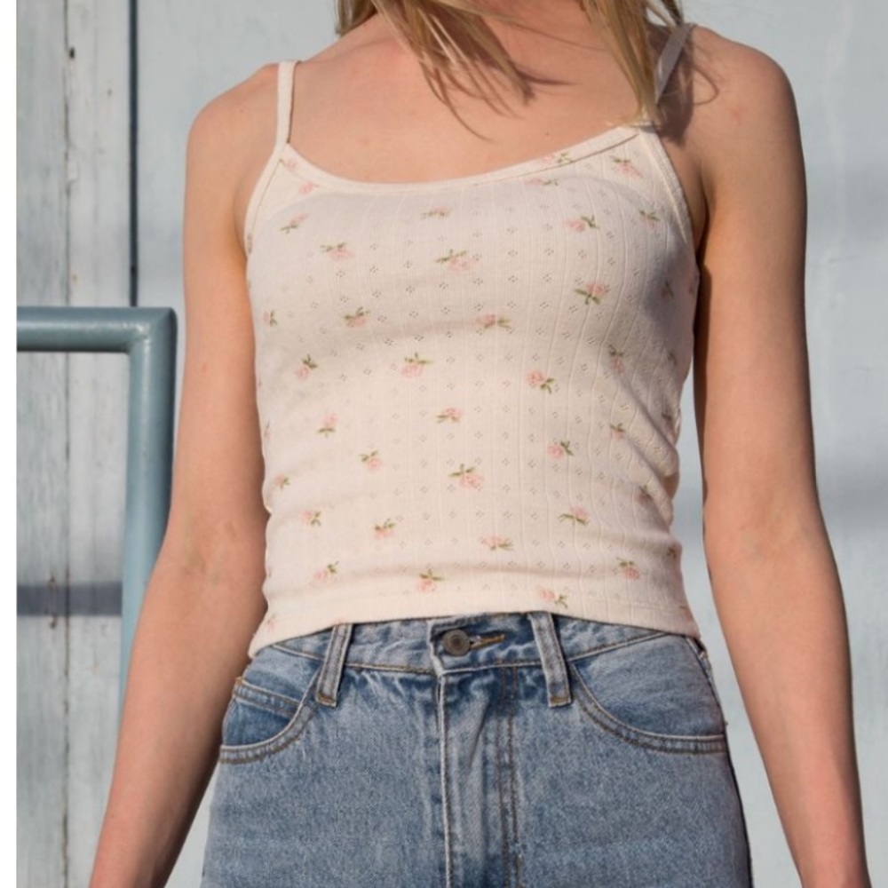 rare brandy floral skylar tank